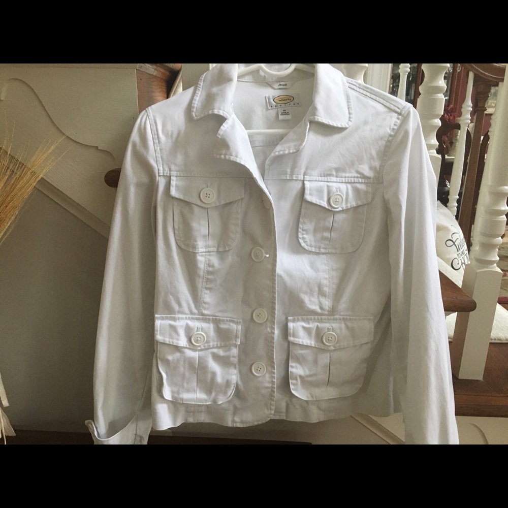 Talbots white jacket